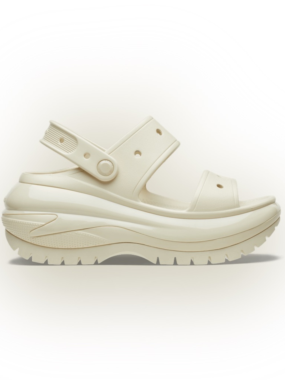 Crocs Mega Crush Sandal in bone women’s 8 men’s 6
